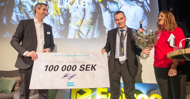 Innovatör på LKAB fick Bergteknikpriset 2017